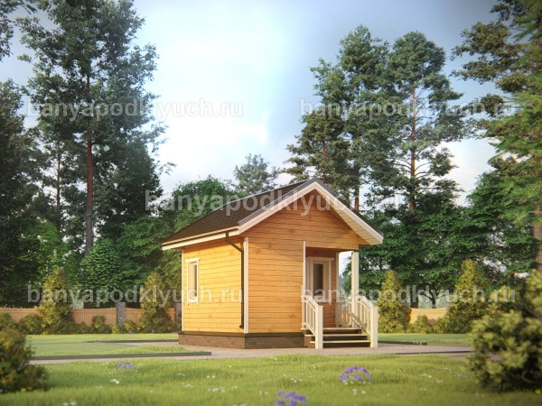 Баня из бруса 4 на 4 м